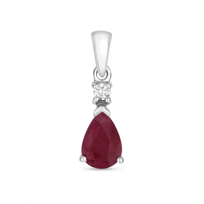 Ruby Pear Pendant PD237WRGemstones JewelleryPD237WR