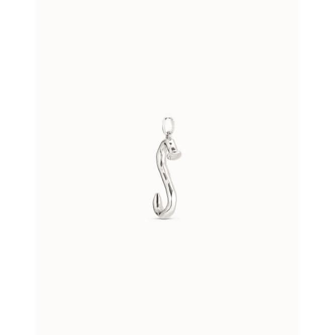Gimme A Letter S Large Silver Metal Charm CHA0019MTL0000U