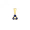 Sapphire 3 Stone Pendant PD230SGemstones JewelleryPD230S