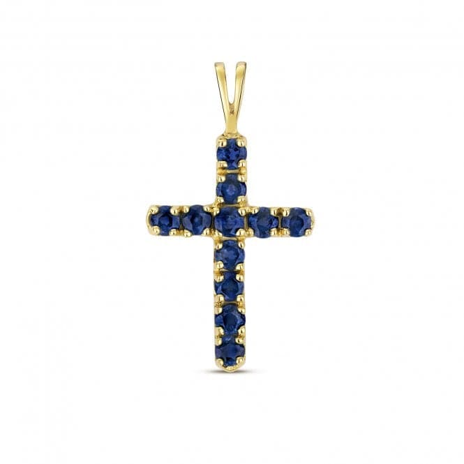 Sapphire Cross Pendant PD276SGemstones JewelleryPD276S