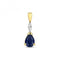 Sapphire & Diamond Pear Shape Pendant PD279SGemstones JewelleryPD279S