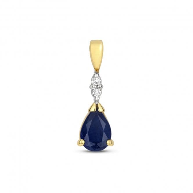 Sapphire & Diamond Pear Shape Pendant PD279SGemstones JewelleryPD279S