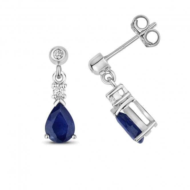 Sapphire Drop Pear Earrings ED245WSGemstones JewelleryED245WS