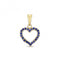 Sapphire Heart Pendant PD244SGemstones JewelleryPD244S