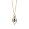 Sapphire Marquise Diamond Yellow Gold Pendant GP2157LElements GoldGP2157L