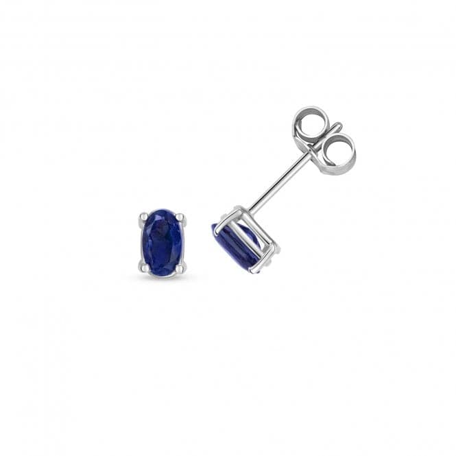 Sapphire Oval Stud Earrings ED409WSGemstones JewelleryED409WS