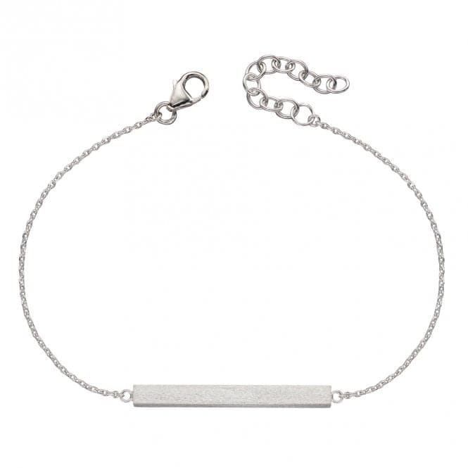 Satin Finish Silver Horizontal Bar Bracelet B5313BeginningsB5313