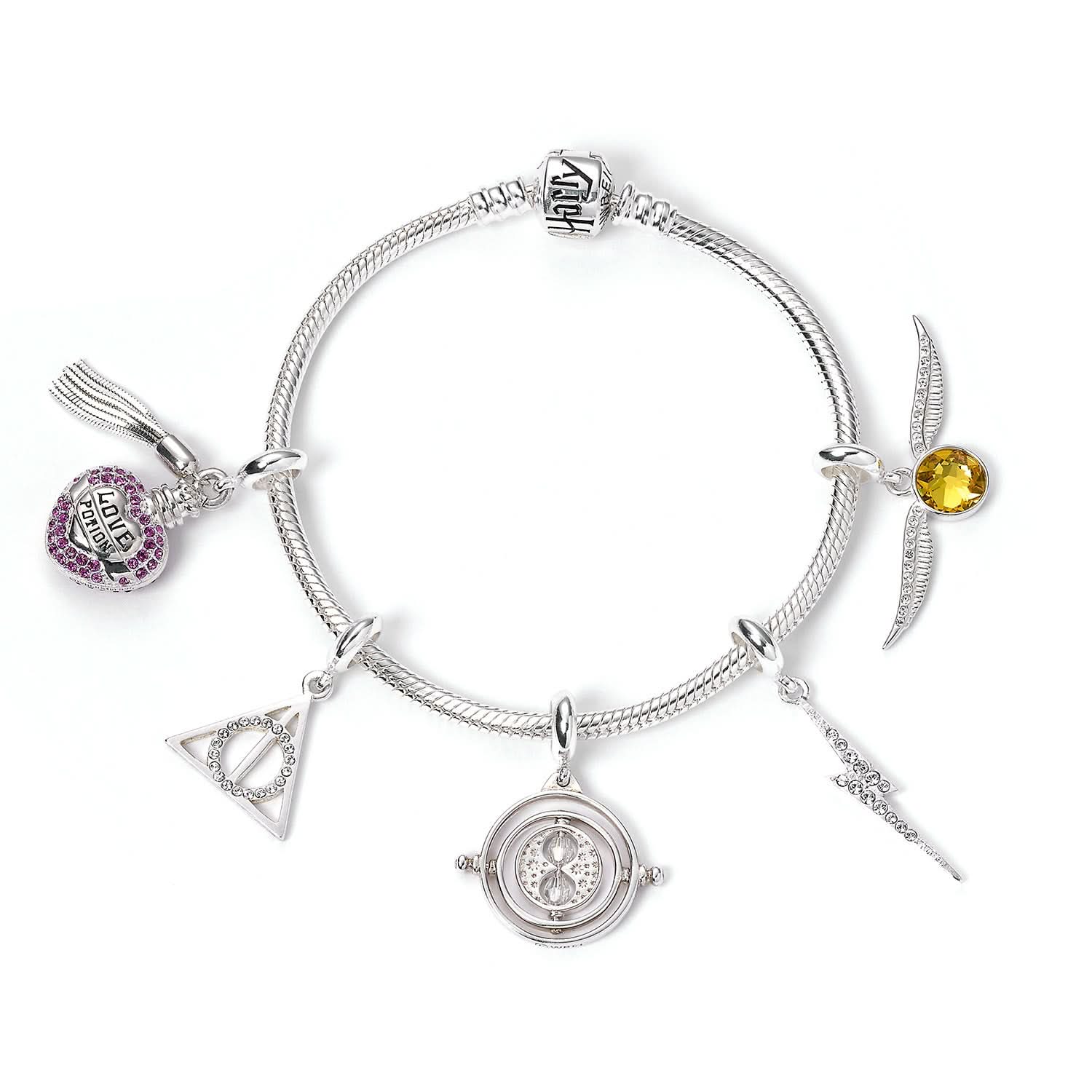 Harry Potter Sterling Sliver Slider Charm Bracelet SB0044