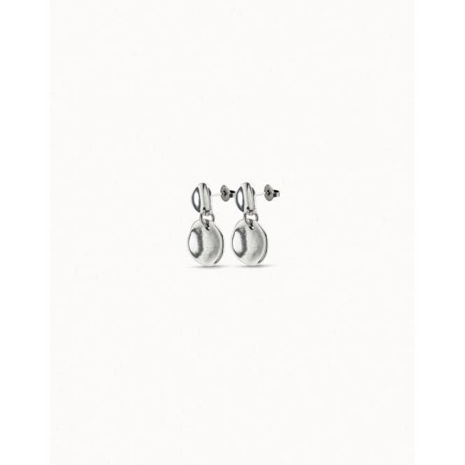 Scales Silver Metal EarringsUNOde50PEN0055MET X