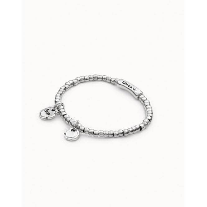 Sealed Love Silver Metal Bracelet