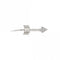 SeiMia Earring Sterling Silver Cubic Zirconia Small Stud Arrow Earring 147132/008Nominations147132/008