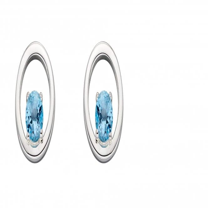 Semi Precious Blue Topaz Stud Earring E5827TBeginningsE5827T