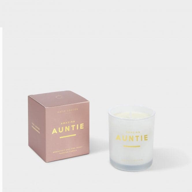 Sentiment Amazing Auntie Grapefruit and Pink Peony Candle KLC227Katie LoxtonKLC227