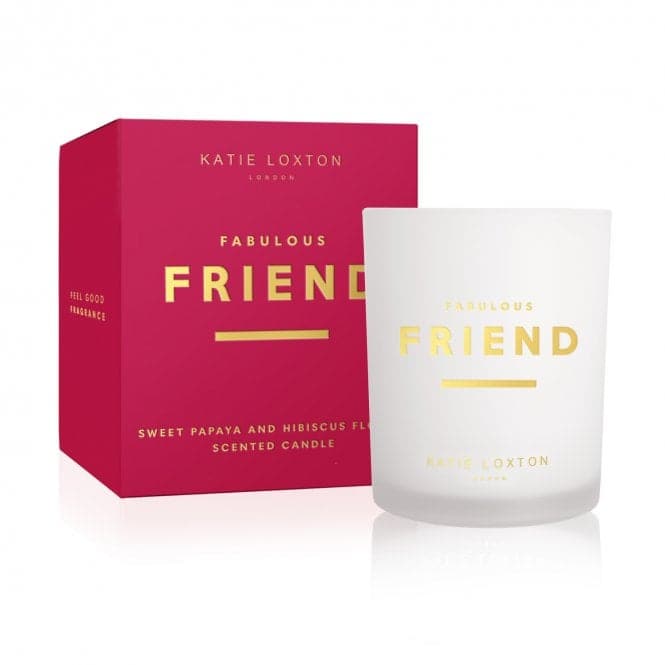 Sentiment Fabulous Friend Sweet Papaya And Hibiscus Flower Candle KLC159Katie LoxtonKLC159