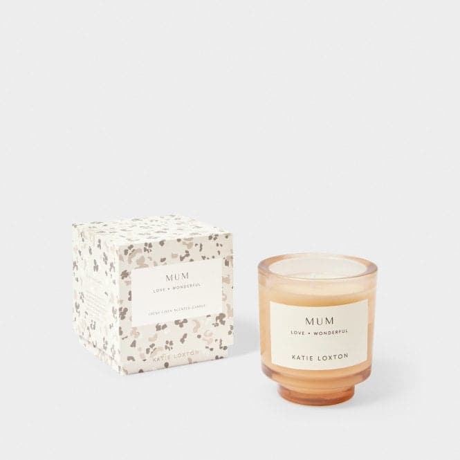 Sentiment 'Mum' Fresh Linen And White Lily Candle KLC363Katie LoxtonKLC363