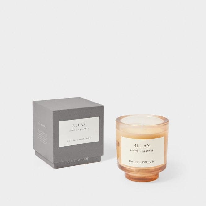 Sentiment 'Relax' English Pear And White Tea Candle KLC362Katie LoxtonKLC362