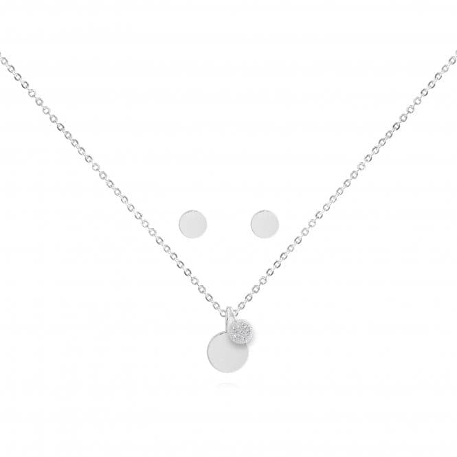 Sentiment Set Birthday Girl Silver Necklace and Earrings Set 4430Joma Jewellery4430