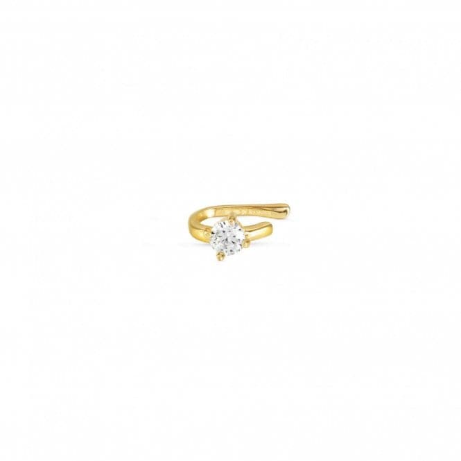 Sentimental Cubic Zirconia Shape Round Yellow Gold Earcuff 149209/016Nominations149209/016