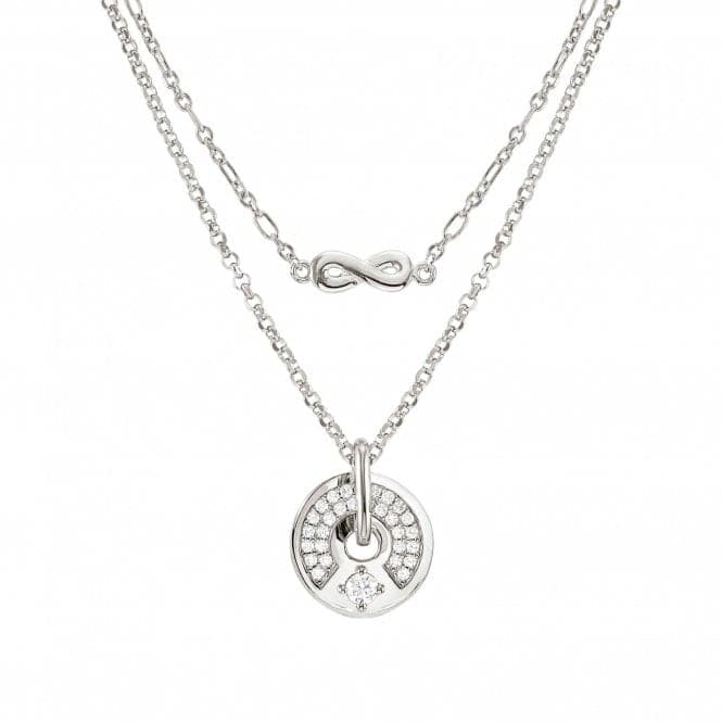 Sentimental Silver Cubic Zirconia Round Necklace 149203/017Nominations149203/017