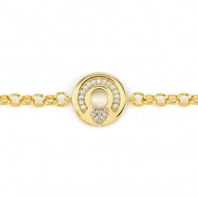 Sentimental Zirconia Yellow Gold Heart Bracelet 149202/008Nominations149202/008