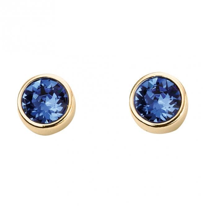 September Yellow Gold Plated Birthstone Earrings with Swarovski Crystal E1545BeginningsE1545