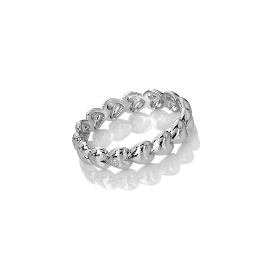 Sterling Silver Serenity Heart Ring DR310