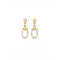 Serotonin 18k Gold - Plated Medium Link Earrings PEN0944ORO000UNOde50PEN0944ORO000