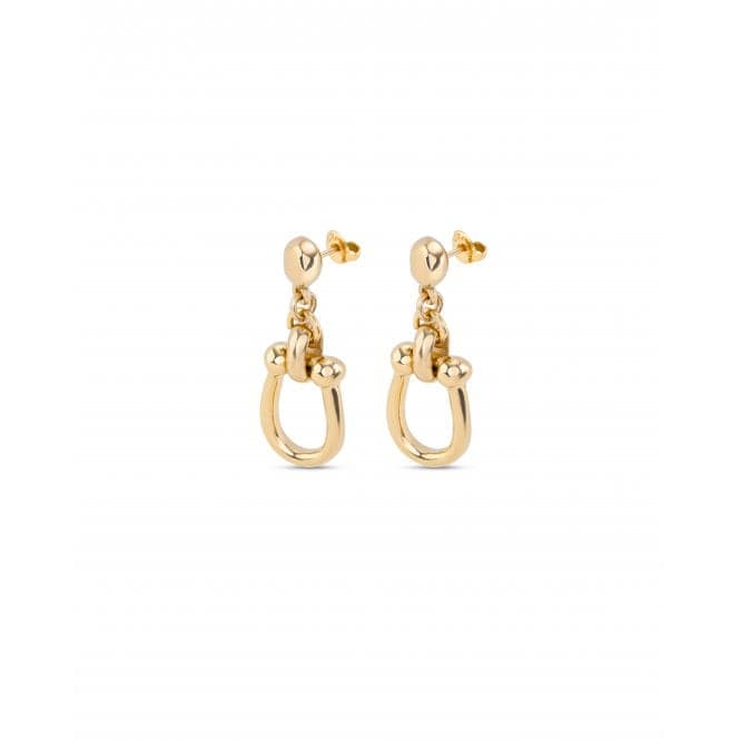 Serotonin 18k Gold - Plated Medium Link Earrings PEN0944ORO000UNOde50PEN0944ORO000