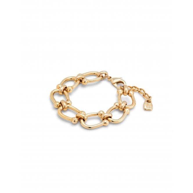 Serotonin 18k Gold - Plated Medium Oval Links Bracelet PUL2421ORO000UNOde50PUL2421ORO000