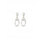 Serotonin Silver Plated Medium Link Earrings PEN0944MTL000UNOde50PEN0944MTL000