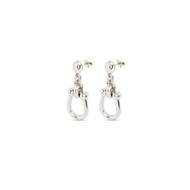 Serotonin Silver Plated Medium Link Earrings PEN0944MTL000UNOde50PEN0944MTL000