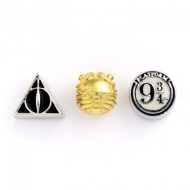 Set of 3 spacer Beads Deathly Hallows, Golden Snitch, Platform 9 3/4Harry PotterHP000002