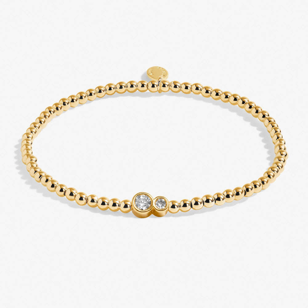 Share Happiness Through Thick Thin Ill Always Be There Gold Plated Bracelet 7385Joma Jewellery7385