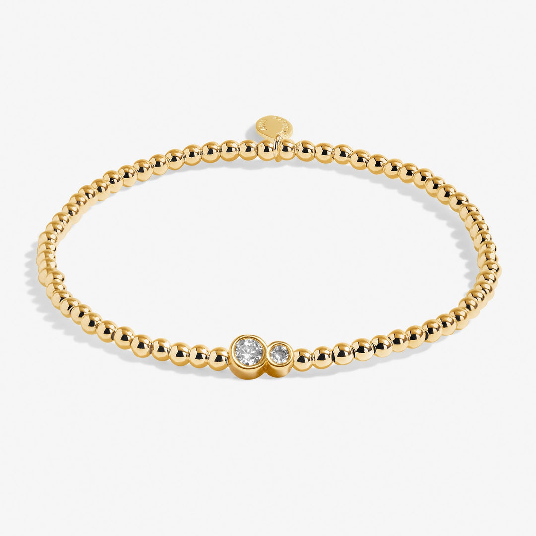 Share Happiness Through Thick Thin Ill Always Be There Gold Plated Bracelet 7385Joma Jewellery7385