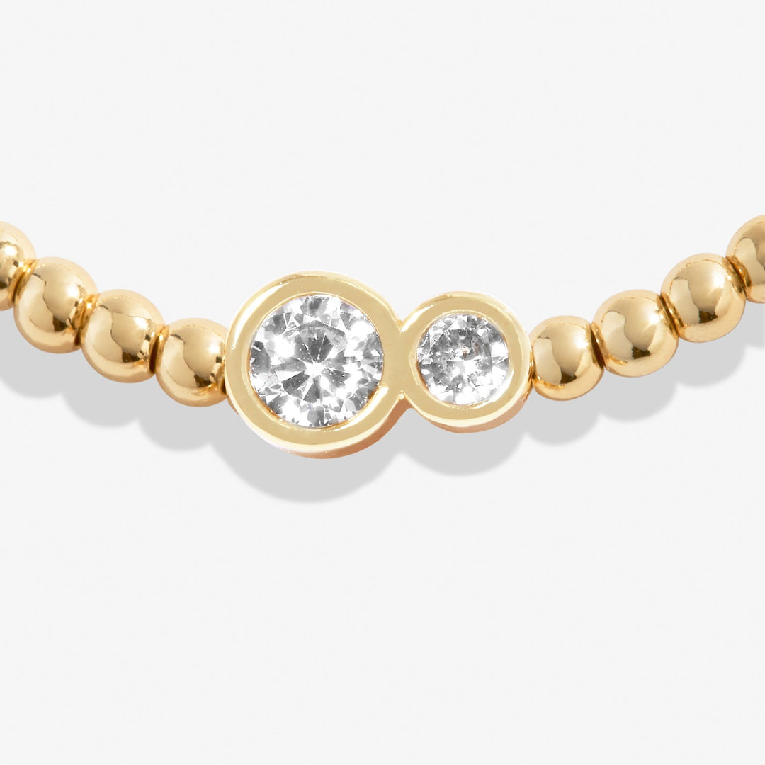 Share Happiness Through Thick Thin Ill Always Be There Gold Plated Bracelet 7385Joma Jewellery7385