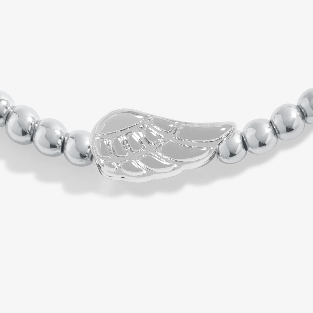 Share Happiness Your Guardian Angel To Always Protect You Silver Plated Bracelet 7383Joma Jewellery7383