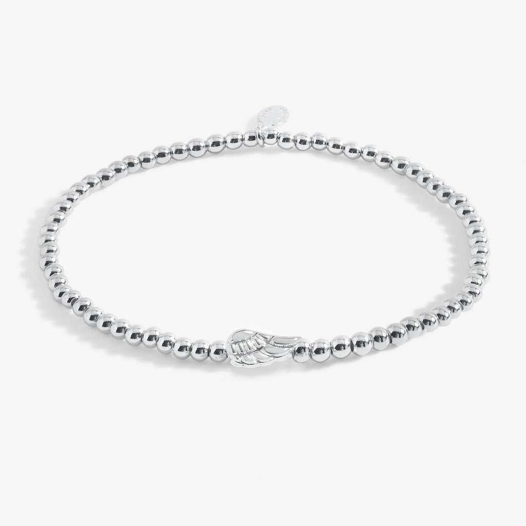 Share Happiness Your Guardian Angel To Always Protect You Silver Plated Bracelet 7383Joma Jewellery7383