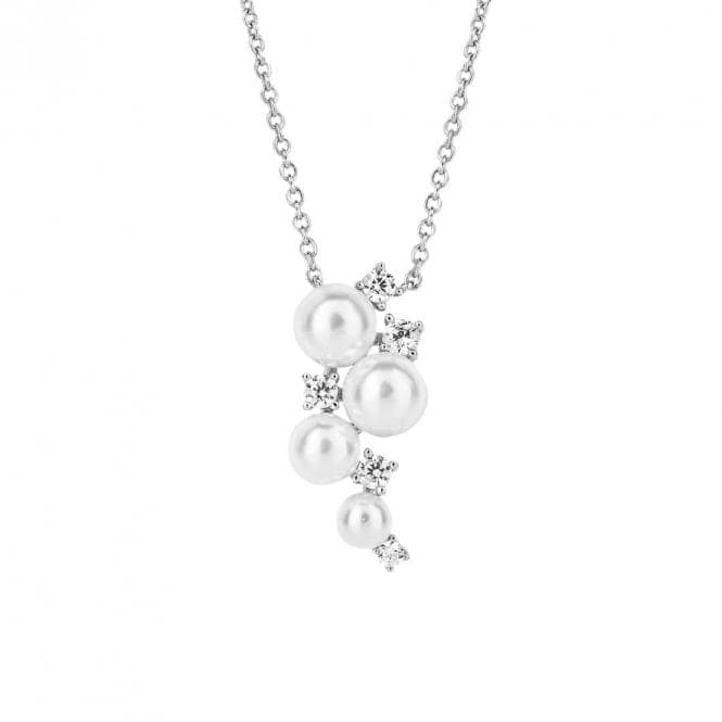 Shell Pearl Bubble Zirconia Necklace N4500DiamonfireN4500