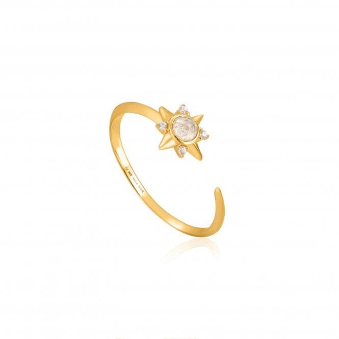 Shiny Gold Midnight Star Adjustable Ring R026 - 03GAnia HaieR026 - 03G