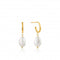 Shiny Gold Pearl Mini Hoop Earrings E019 - 02GAnia HaieE019 - 02G