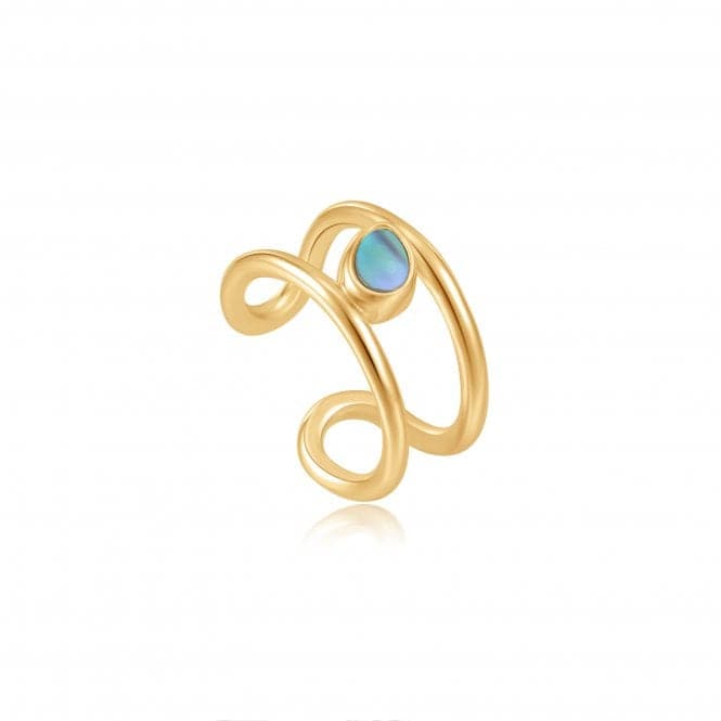 Shiny Gold Tidal Abalone Ear Cuff E027 - 02GAnia HaieE027 - 02G