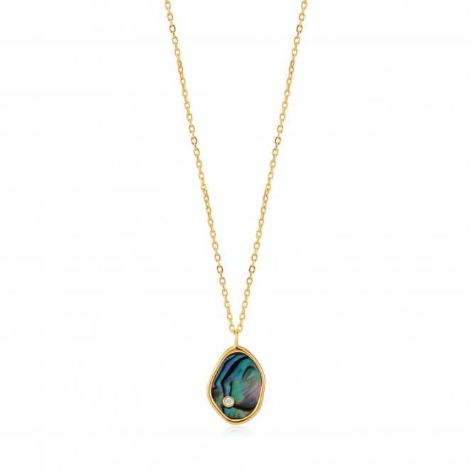 Shiny Gold Tidal Abalone Necklace N027 - 01GAnia HaieN027 - 01G