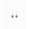 Shiny Tears Grey Faceted Crystal EarringsUNOde50PEN0799GRSMTL0U