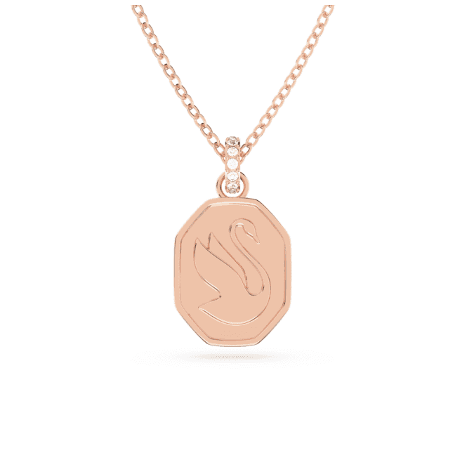 Signum Swan White Rose Gold - tone Plated Pendant 5628549Swarovski5628549