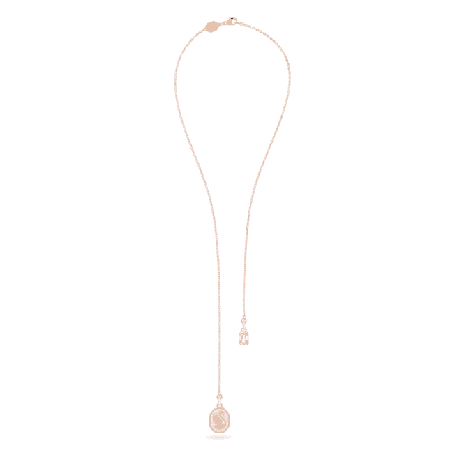 Signum Y Swan White Rose Gold - tone Plated Necklace 5628565Swarovski5628565