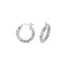 Silver 10mm Dia Cut Hoop Earrings G5702Acotis Silver JewelleryTH - G5702