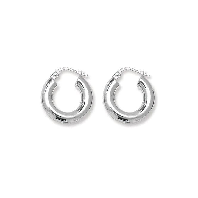 Silver 10mm Plain Hoop Earrings G5965Acotis Silver JewelleryTH - G5965