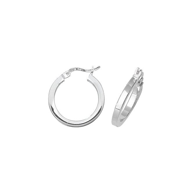 Silver 15mm Plain Hoop Earrings G5855Acotis Silver JewelleryTH - G5855