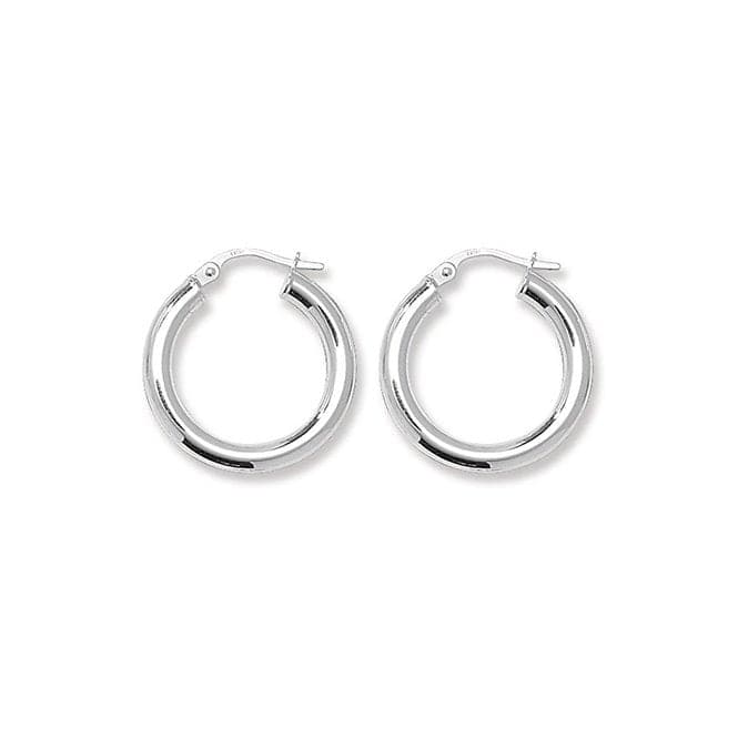 Silver 15mm Plain Hoop Earrings G5964Acotis Silver JewelleryTH - G5964