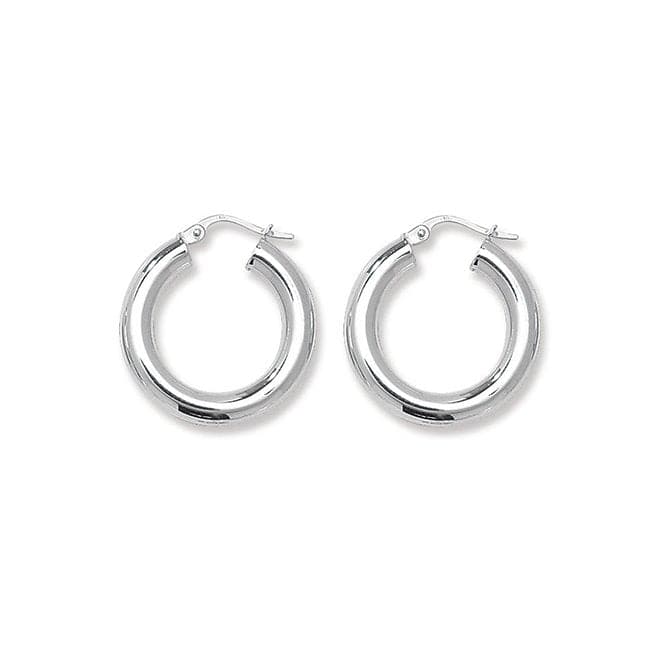 Silver 15mm Plain Hoop Earrings G5966Acotis Silver JewelleryTH - G5966